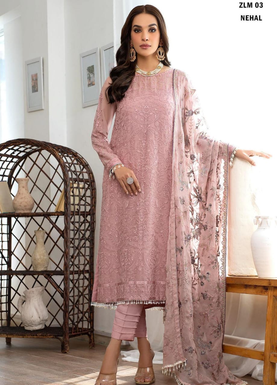 Shop Zarif Unstitched Dress Collection Online in Pakistan | Emarladwear.com 