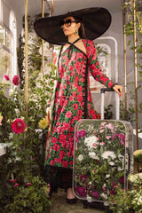 Maria B Black & Red chicken Emb New Arrival Lawn 3pc