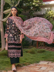 Zainab Chottani Black Pure Lawn Embroidery Collection 3pc