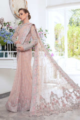 M.B Queen Pink Couture saree Wedding Collection