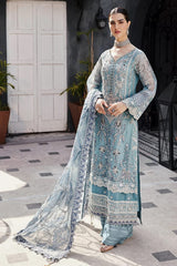 Eman Adeel Green Organza Dress Hand Work Wedding Collection