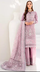 Gulaal Pink Dress Organza Fabric Wedding Collection