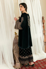 Baroque Black Formal Collection Velvet Embroidery 3pc