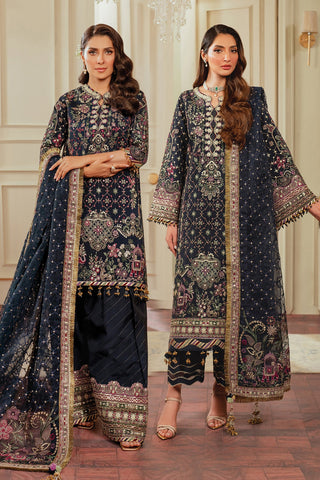 Baroque | Navy Blue - Raw Silk Collection