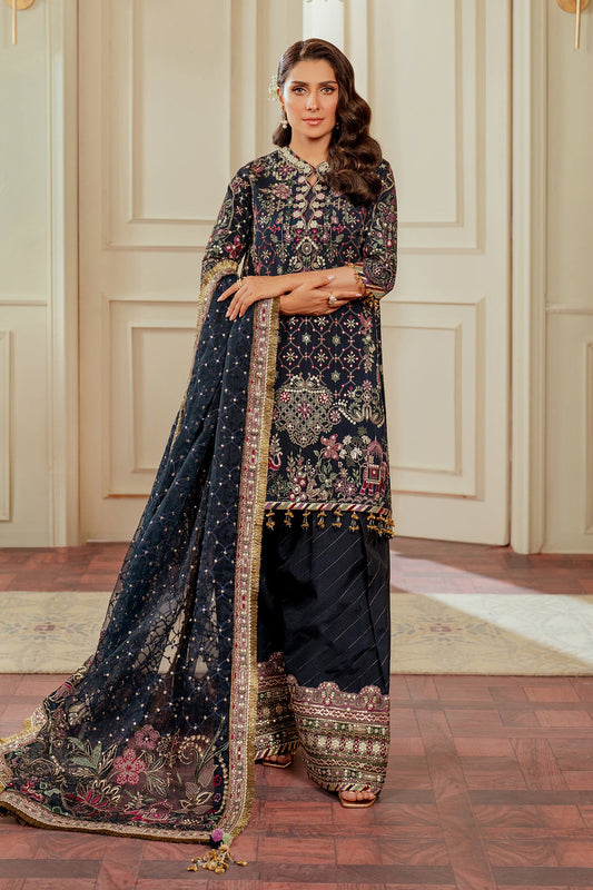 Baroque | Navy Blue - Raw Silk Collection