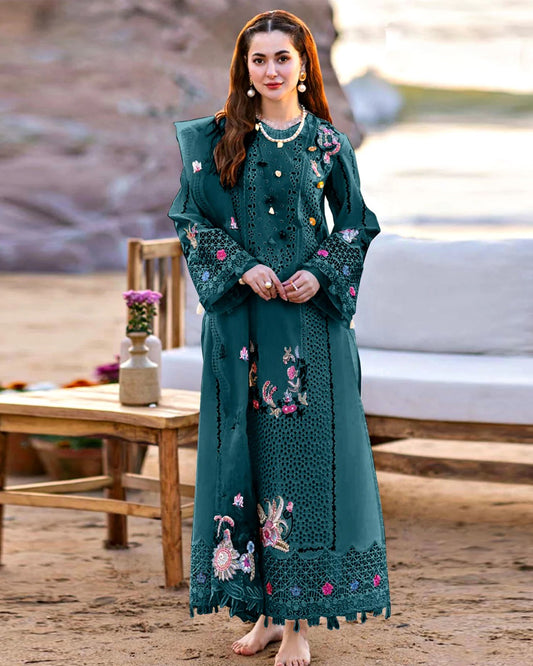 Qalamkar Selin | Zinc - Luxury Lawn Chikankari Collection