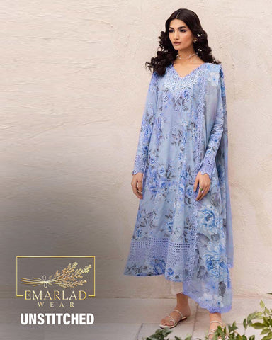 Iznik | Light Blue - Printed Lawn Chikankari Collection
