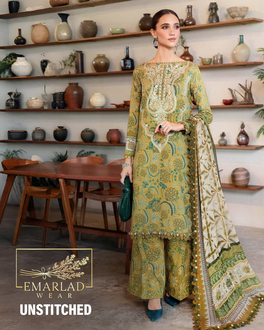 Maria B Mprint | Mustard Green - Lawn Collection