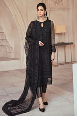 Mushq Black Formal Collection Net dress