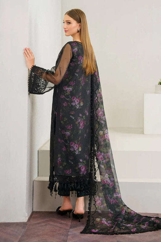 Baroque Black Organza Print & Embroidery Collection