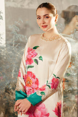 Lulusar Hania amir Skin Digital Silk Embroidery Dress