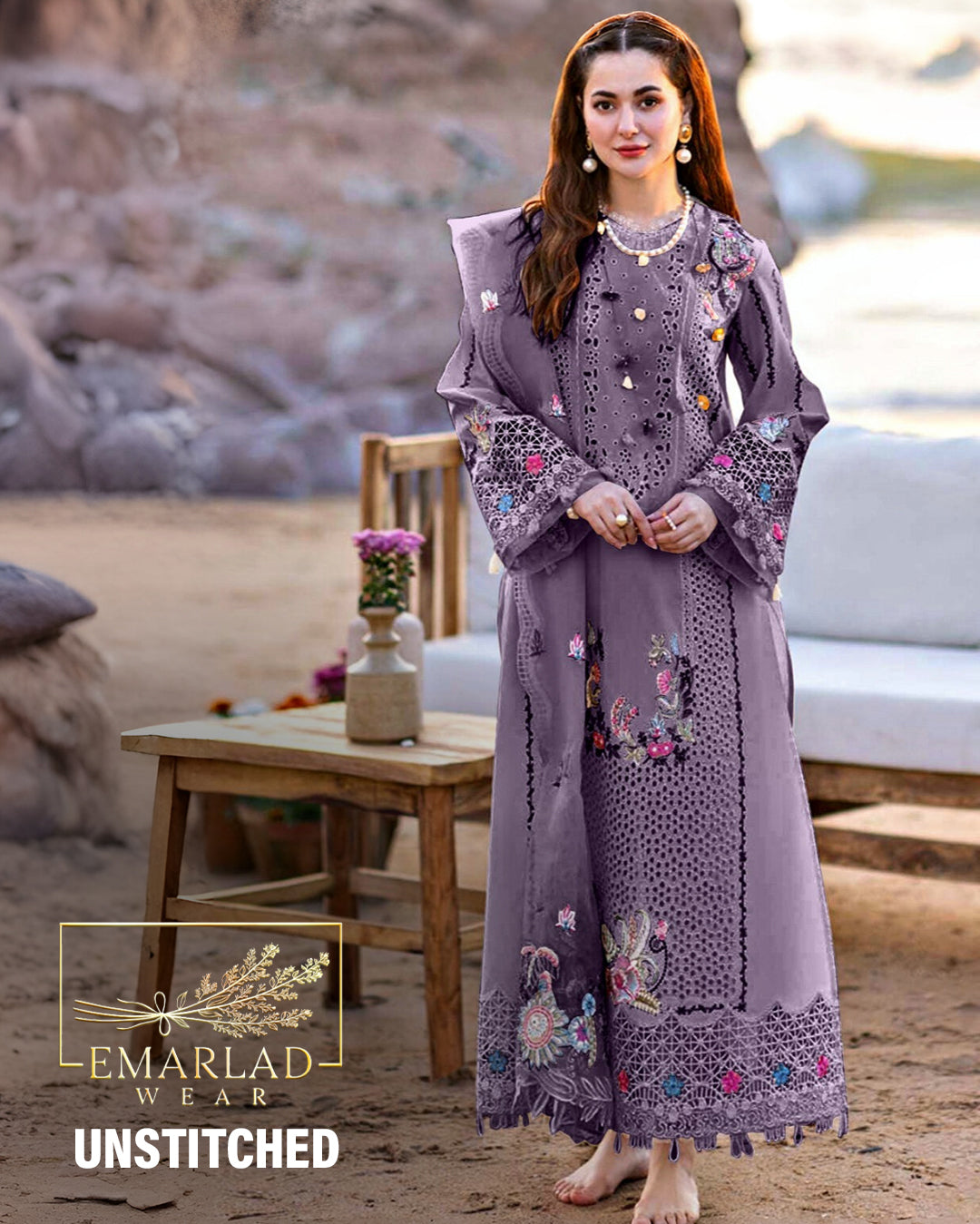 Qalamkar | Purple - Chickenkari Collection