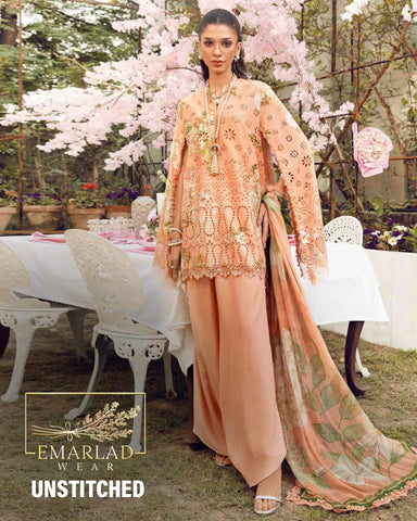 Maria B MPT-2602-A | Peach - Lawn Collection 2025