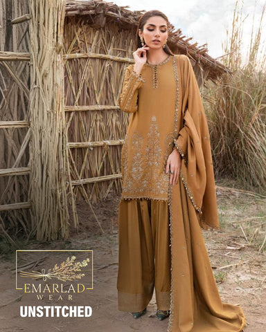 Maria B MPT-2403-A |  Mustard - Lawn Eid Collection