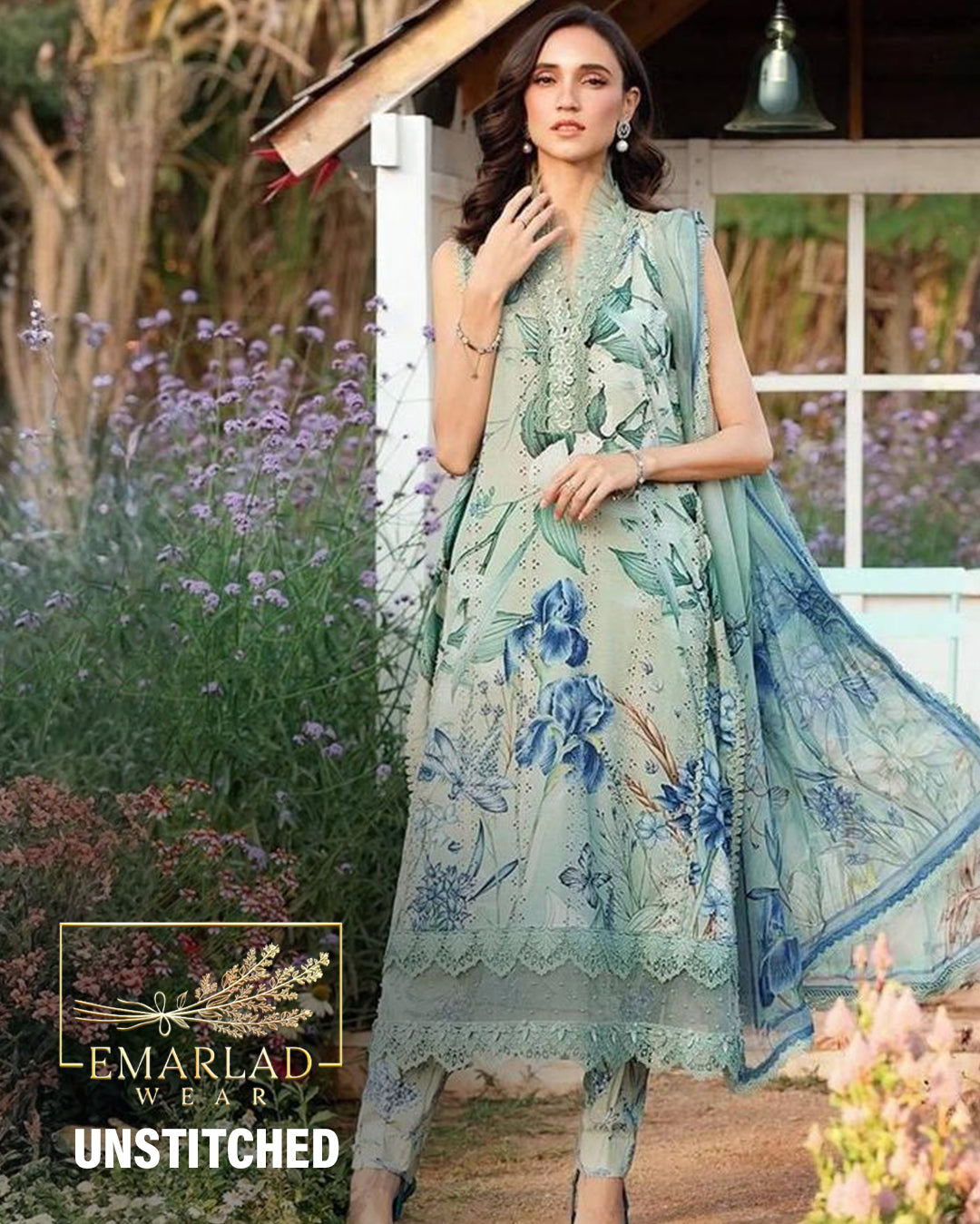 Maria B | Pistachio - Printed with Chikankari Collection