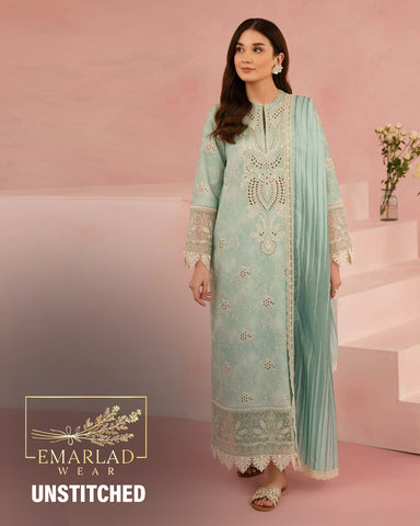 Afrozeh | Sky Blue - Printed Lawn With Chikankari Collection