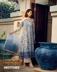 Faiza Saqlain | White & Blue - Lawn Collection