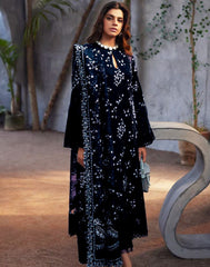 Crimson Black New Arrival Lawn Embroidery Dress