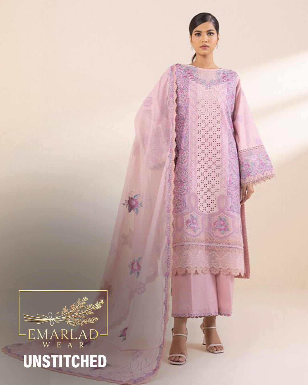 Sapphire | Pink - Chikankari Lawn Collection