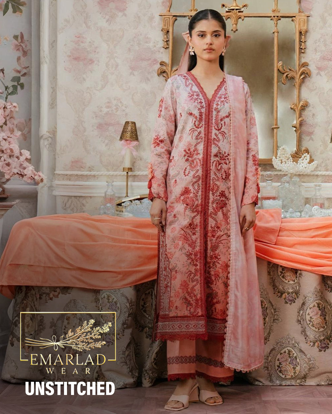 Afrozeh | Pink - Lawn Collection