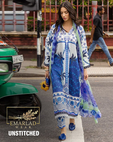 Mushq | Blue & White - Lawn Collection
