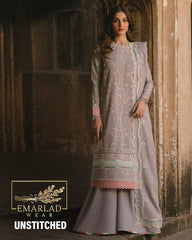 Bin Ilyas | Grey - Cotton Chikankari Collection