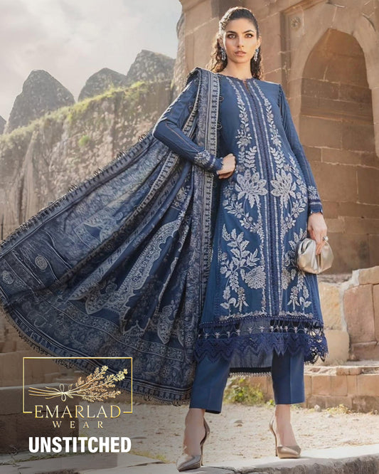 Maria B MPT-2406-B | Blue - Lawn Eid Collection