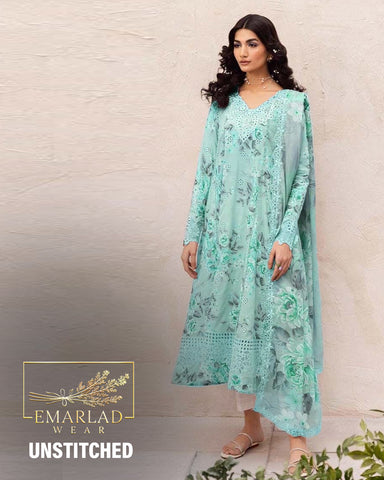 Iznik | Sky Blue - Printed Lawn Chikankari Collection
