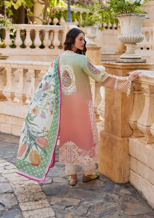 Mushq Dye & Dye Print Chikankari Emb Dress 3pc