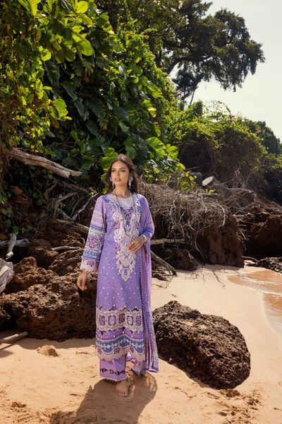 Elaf Purple New Arrival Print Embroidery Collection