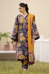 Baroque Blue Pure Lawn Embroidery Digital New Arrival
