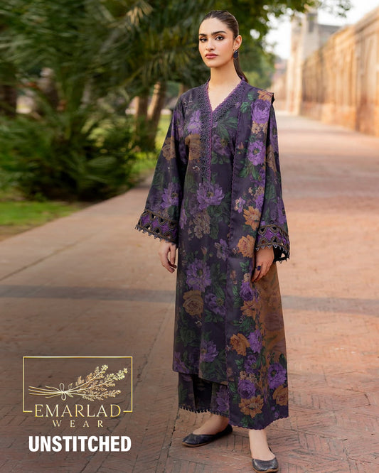 Baroque | Navy Blue - Lawn Collection