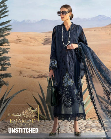 Maria B | Navy Blue - Chikankari Luxury Eid Collection