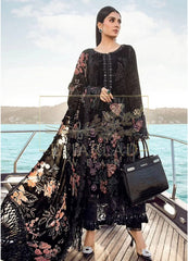 Maria B Black Multi Embroidery Lawn New Arrival 3pc