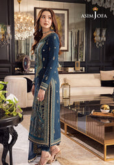 Asim Jofa Blue Luxury Chiffon Collection