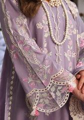Elaf Purple Festive Chikankari Dress