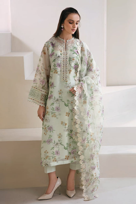Baroque Green Pure Lawn Embroidery Dress New Arrival