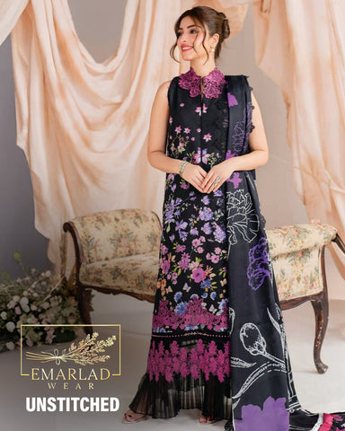 Asifa & Nabeel | Black - Luxury Lawn Collection