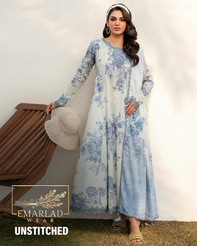 Iznik UE-392A | Aqua Green - Lawn Collection 2025