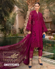 Maria B D-2409-B | Shocking Pink - Luxury Chikankari Eid Collection