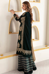 Jazmin green Embroidered Velvet Formal Collection