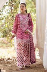 Zainab Chottani New Arrival Pink Print Embroidery Dress 3pc