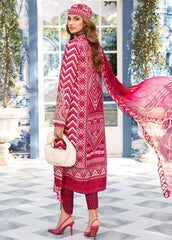 Maria B Pink Pure Lawn Digital Embroidery Dress 3pc