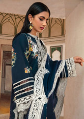 Crimson Blue Luxury Pure Lawn Digital Embroidery Dress