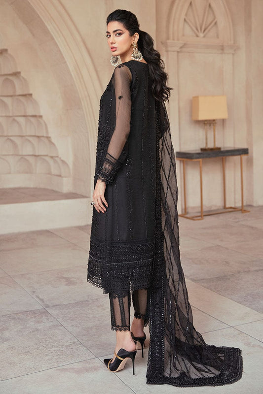 Mushq Black Formal Collection Net dress
