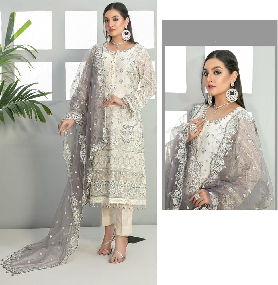 DESIGNER WEAR CHIFFON COLLECTION HAND WORK 03