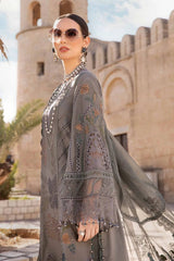 Maria b Brown Chikankari Lawn Embroidery 3pc