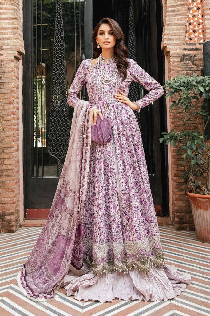 Maria B Lilac New Arrival 2024 Print Embroidery Collection 3pc