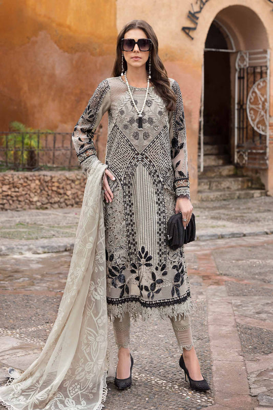 Maria B D-2510-B | Skin Black - Luxury Lawn Chikankari Collection Eid Collection 2025