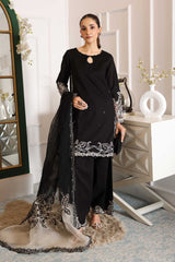 Maria B DW-EA25-67 | Black - Chiffon Collection